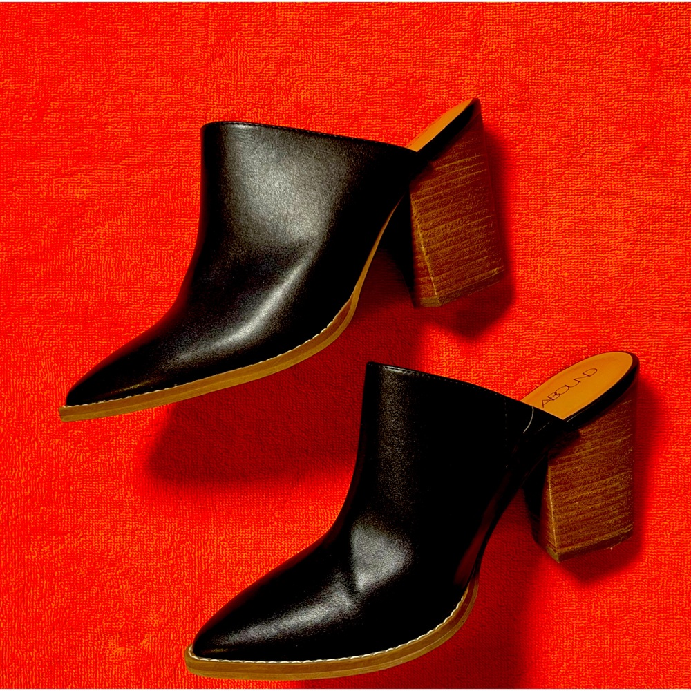 Abound size 9 black mules